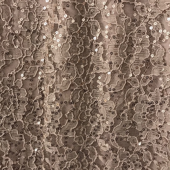 Ignite Sequin Lace Taupe Ball Gown - Picture 7 of 7
